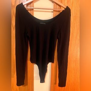 Ribbed Long-sleeve Bodysuit
